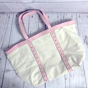 Victoria’s Secret Studded Canvas Tote